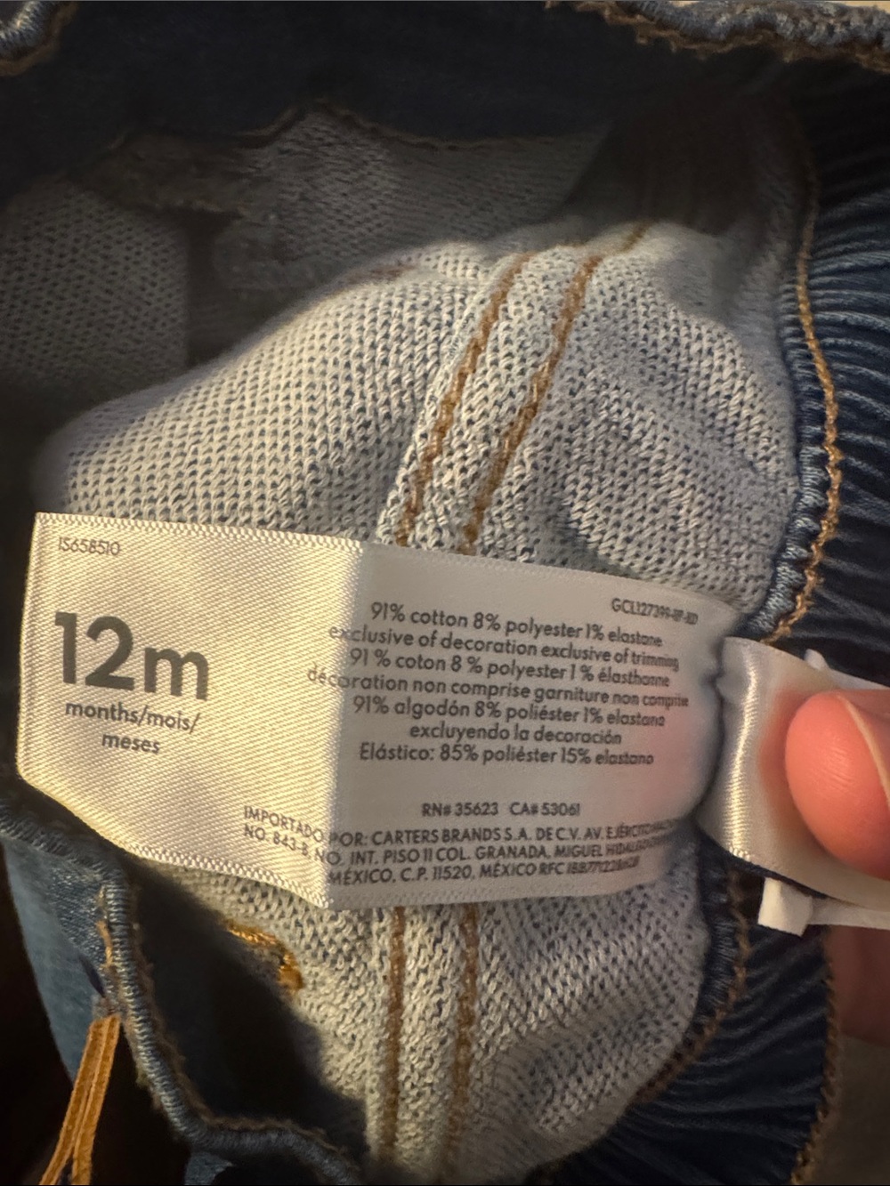 Blue Denim Jeans with Suspenders - Picture 8 of 8